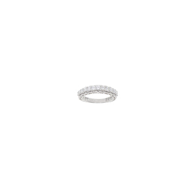 Anillo Oro Blanco 18kt con Diamantes, AN2404