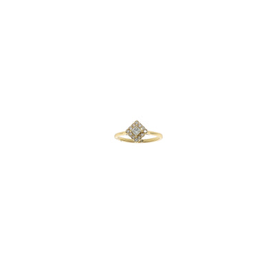 Anillo Oro Amarillo con Diamantes, AN8263
