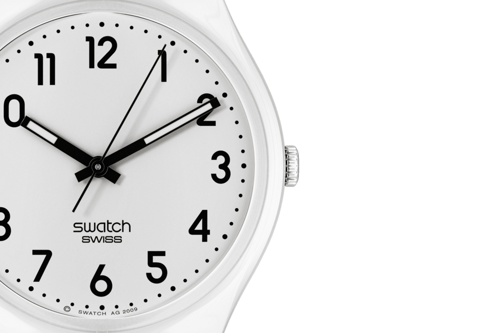 Reloj Swatch JUST WHITE SOFT GW151O